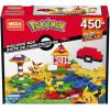 imageMEGA Pokmon Building Toys Set Building Box with 450 Pieces 2 Poseable Characters and Storage Box for Kids