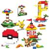 imageMEGA Pokmon Building Toys Set Building Box with 450 Pieces 2 Poseable Characters and Storage Box for Kids