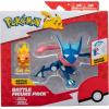 imagePokmon Battle Figure 2 Pack  Features 45Inch Greninja and 2Inch Torchic Battle Figures with Accessory  Amazon Exclusive