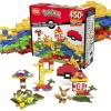imageMEGA Pokmon Building Toys Set Building Box with 450 Pieces 2 Poseable Characters and Storage Box for Kids