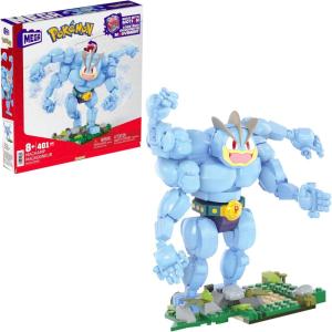 imageMEGA Pokmon Building Toys Set Machamp with 401 Pieces Articulated and Poseable with Motion 6 Inches Tall for Kids