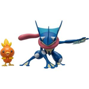 imagePokmon Battle Figure 2 Pack  Features 45Inch Greninja and 2Inch Torchic Battle Figures with Accessory  Amazon Exclusive
