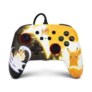 imagePowerA Enhanced Nintendo Switch and Switch 2 Wired Controller  Pikachu Evolution Pokemon Switch Controller Mappable Gaming Buttons Officially licensedPikachu vs Meowth
