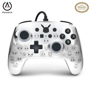imagePowerA Enhanced Nintendo Switch and Switch 2 Wired Controller  Pikachu Evolution Pokemon Switch Controller Mappable Gaming Buttons Officially licensedPikachu Black  Silver
