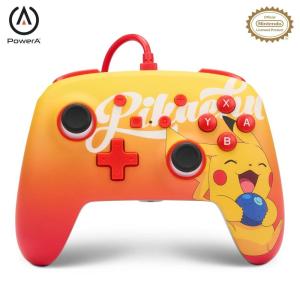 imagePowerA Enhanced Nintendo Switch and Switch 2 Wired Controller  Pikachu Evolution Pokemon Switch Controller Mappable Gaming Buttons Officially licensedOran Berry Pikachu