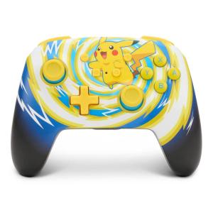 imagePowerA Enhanced Wireless Controller for Nintendo SwitchSwitch 2  Switch LiteOLED Model  Pokmon Blossom  Gamepad game controller Officially LicensedPikachu Vortex