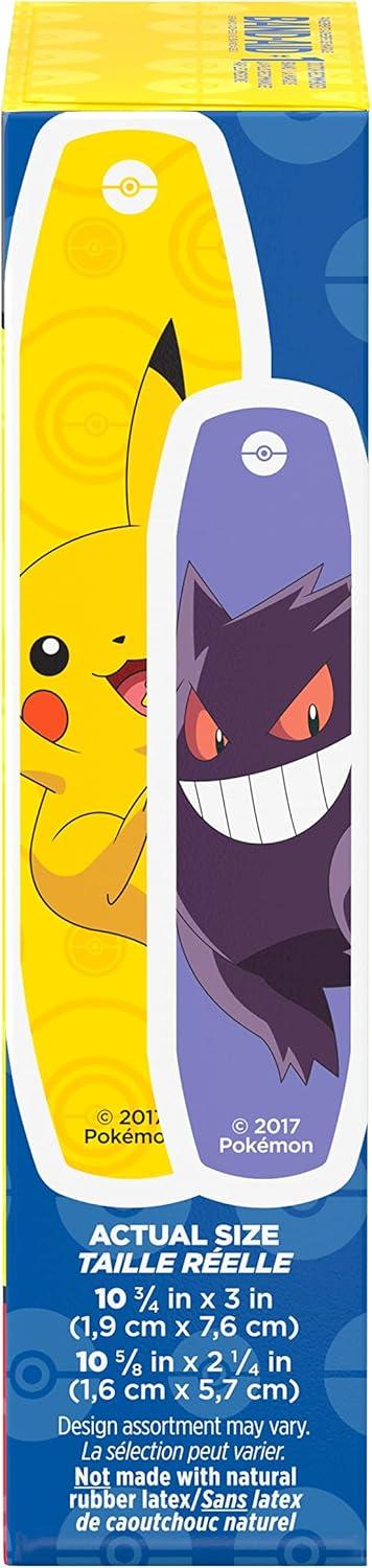 imageBandAid Brand Adhesive Bandages for Minor Cuts amp Scrapes Wound Care Featuring Pokmon Characters for Kids Assorted Sizes 20 ctPokmon