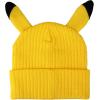 imageBioworld Pokemon Pikachu Inspired Adult Unisex Yellow Cuff Beanie