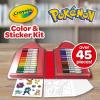 imageCrayola Pokmon Imagination Art Set 115pcs Kids Art Kit Coloring Supplies Pokemon Toys Pokemon Gift for Boys amp Girls Ages 5Pikachu