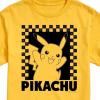 imageHYBRID APPAREL  Pokmon  Pikachu Checkers  Mens Short Sleeve Graphic TShirtYellow