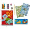 imageInnovative Designs Pokemon Kids Coloring Art and Sticker Set 30 Pcs amp Craft Supplies with Pencil CasePokemon