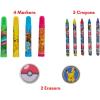 imageInnovative Designs Pokemon Kids Coloring Art and Sticker Set 30 Pcs amp Craft Supplies with Pencil CasePokemon