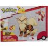 imagePokemon Battle Figure 3 Pack  Features 2Inch Pancham and Lucario and 3Inch Infernape Battle FiguresFire Theme