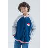 imagePokemon French Terry Zip Up Varsity Bomber Jacket Little Kid to Big Kid Sizes 41820Blue