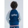 imagePokemon French Terry Zip Up Varsity Bomber Jacket Little Kid to Big Kid Sizes 41820Blue