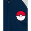 imagePokemon French Terry Zip Up Varsity Bomber Jacket Little Kid to Big Kid Sizes 41820Blue