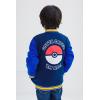 imagePokemon French Terry Zip Up Varsity Bomber Jacket Little Kid to Big Kid Sizes 41820Navy Blue  Pikachu