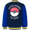 imagePokemon French Terry Zip Up Varsity Bomber Jacket Little Kid to Big Kid Sizes 41820Navy Blue  Pikachu