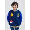 imagePokemon French Terry Zip Up Varsity Bomber Jacket Little Kid to Big Kid Sizes 41820Navy Blue  Pikachu