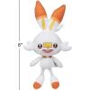 imagePokmon 8 Scorbunny Plush  Sword and Shield Starter Figure  Authentic Soft Stuffed Animal Bunny Toy  Gift for Kids Boys Girls  2