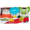 imagePokmon Paldea First Partner Plush 3 Pack  8Inch Pokmon Plush of Fuecoco Quaxly and Sprigatito