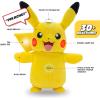 imagePokmon Pikachu Electric Charge Plush  10 Inch Interactive Plush with Lights Voice Reactions and Thunder FX