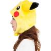 imageSAZAC Pikachu Pokemon Kigurumi Hat  Adult Beanie with Strap Ear Flaps  Halloween Costume Cosplay