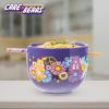 imageSilver Buffalo Pokemon Pikachu Ceramic Ramen Noodle Rice Bowl with Chopsticks Microwave Safe 20 OuncesCare Bears Groovy Flower Power