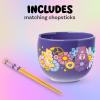 imageSilver Buffalo Pokemon Pikachu Ceramic Ramen Noodle Rice Bowl with Chopsticks Microwave Safe 20 OuncesCare Bears Groovy Flower Power