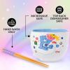 imageSilver Buffalo Pokemon Pikachu Ceramic Ramen Noodle Rice Bowl with Chopsticks Microwave Safe 20 OuncesCare Bears Ramen and Sushi