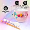 imageSilver Buffalo Pokemon Pikachu Ceramic Ramen Noodle Rice Bowl with Chopsticks Microwave Safe 20 OuncesCare Bears Spring Floral Spoon