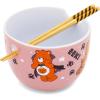 imageSilver Buffalo Pokemon Pikachu Ceramic Ramen Noodle Rice Bowl with Chopsticks Microwave Safe 20 OuncesCare Bears Trick or Sweet Bear