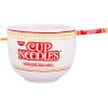 imageSilver Buffalo Pokemon Pikachu Ceramic Ramen Noodle Rice Bowl with Chopsticks Microwave Safe 20 OuncesCup Noodles Logo