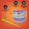 imageSilver Buffalo Pokemon Pikachu Ceramic Ramen Noodle Rice Bowl with Chopsticks Microwave Safe 20 OuncesGarfield Eating Takeout