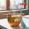 imageSilver Buffalo Pokemon Pikachu Ceramic Ramen Noodle Rice Bowl with Chopsticks Microwave Safe 20 OuncesGarfield Junk Food Spoon