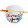 imageSilver Buffalo Pokemon Pikachu Ceramic Ramen Noodle Rice Bowl with Chopsticks Microwave Safe 20 OuncesKung Fu Panda Po Holding Noodles