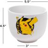 imageSilver Buffalo Pokemon Pikachu Ceramic Ramen Noodle Rice Bowl with Chopsticks Microwave Safe 20 OuncesPokemon Pikachu