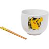 imageSilver Buffalo Pokemon Pikachu Ceramic Ramen Noodle Rice Bowl with Chopsticks Microwave Safe 20 OuncesPokemon Pikachu