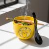 imageSilver Buffalo Pokemon Pikachu Ceramic Ramen Noodle Rice Bowl with Chopsticks Microwave Safe 20 OuncesPokemon Pikachu Spoon Set