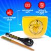 imageSilver Buffalo Pokemon Pikachu Ceramic Ramen Noodle Rice Bowl with Chopsticks Microwave Safe 20 OuncesPokemon Pikachu Spoon Set