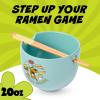 imageSilver Buffalo Pokemon Pikachu Ceramic Ramen Noodle Rice Bowl with Chopsticks Microwave Safe 20 OuncesScooby Doo Scooby Snacks