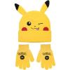 imageBioworld Pokemon Pikachu Cuff Hat With 3D Ears And Matching Gloves