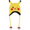 imageBioworld Pokemon Pikachu Laplander Hat with Fleece Pokeball Tassels Yellow