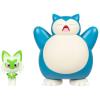 imagePokemon Battle Figure 2 Pack  2Inch Sprigatito and 45Inch Snorlax Battle Ready Figures