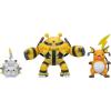 imagePokemon Battle Figure 3 Pack  Features 2Inch Pancham and Lucario and 3Inch Infernape Battle FiguresElectrictype
