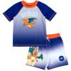 imagePokemon Raglan Rash Guard and Swim Trunks UPF 50 Outfit Set Little Kid to Adult Sizes 4  LargeNavy  Orange  Charizard