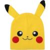 imagePokmon Pikachu Big Face Yellow Cuffless Beanie