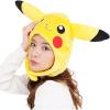 imageSAZAC Pikachu Pokemon Kigurumi Hat  Adult Beanie with Strap Ear Flaps  Halloween Costume Cosplay