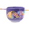 imageSilver Buffalo Pokemon Pikachu Ceramic Ramen Noodle Rice Bowl with Chopsticks Microwave Safe 20 OuncesCare Bears Groovy Flower Power
