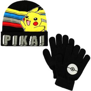 imageBioworld Pokemon Knit Cuff Hat and Gloves